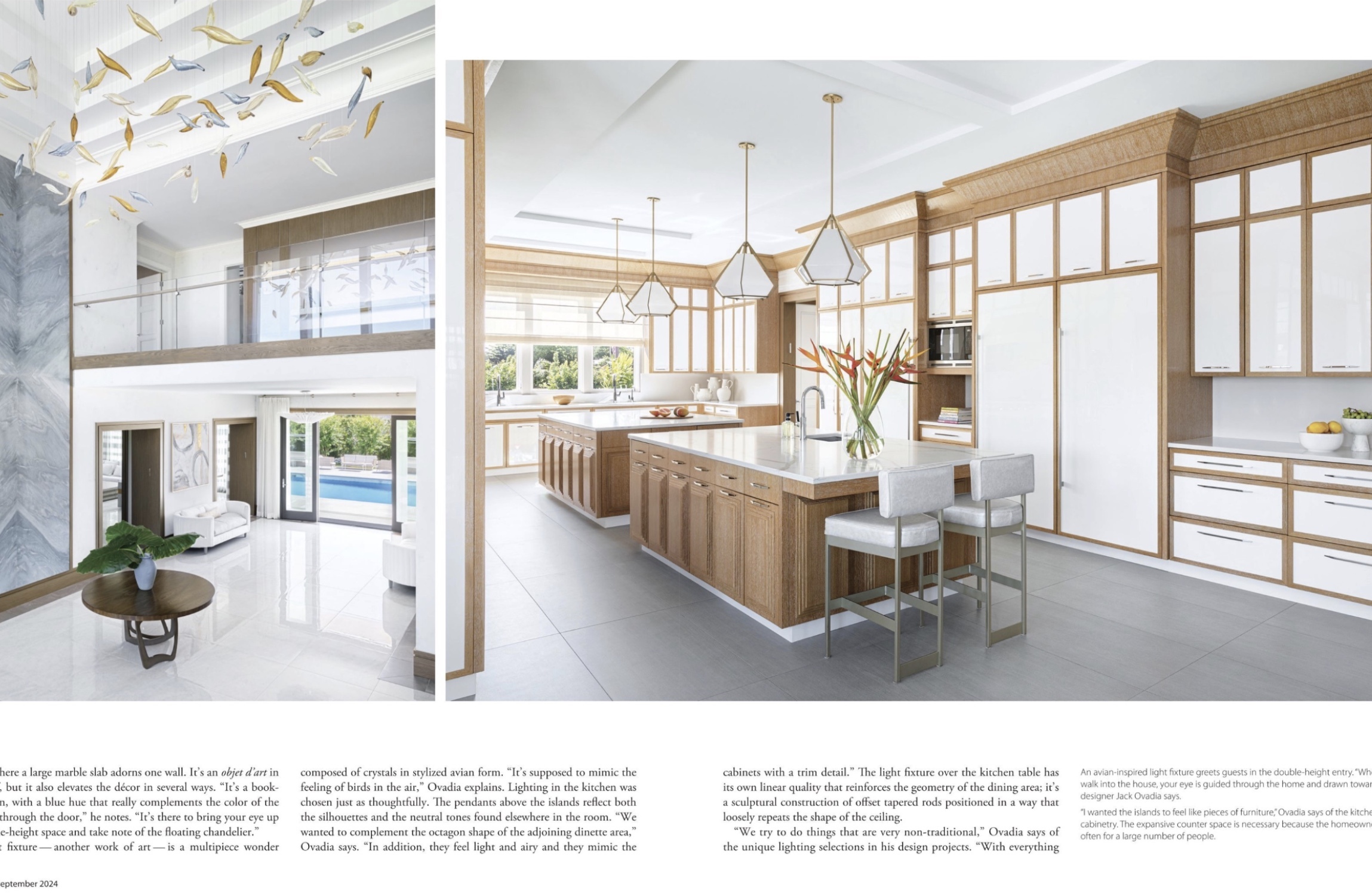 Featured in Design NJ magazine, the Harlow Pendants by Gabriel Scott